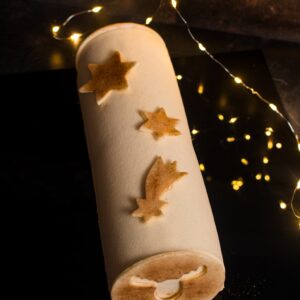 Karácsonyi fatörzs torta: alma-mák-vanília