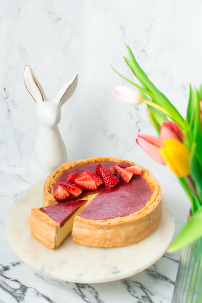 Epres-vaníliás flan